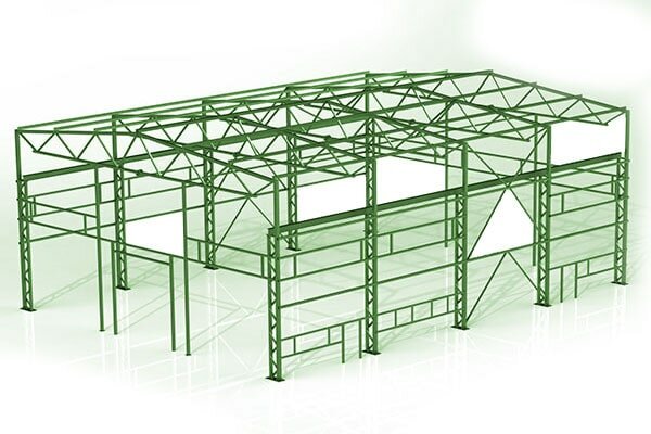 Проект склада из сэндвич панелей 18x24x9,3